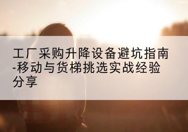 西夏移动式升降机怎么选-工厂采购升降设备避坑指南-移动与货梯挑选实战经验分享